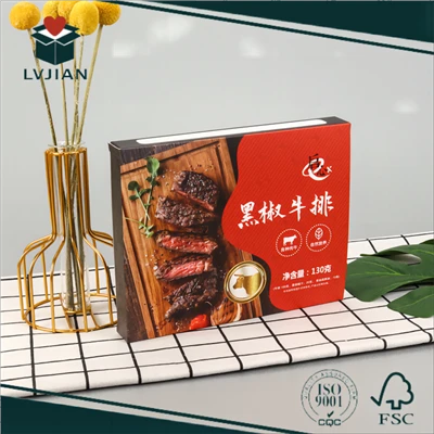Lebensmittelpapierbox für Steak
