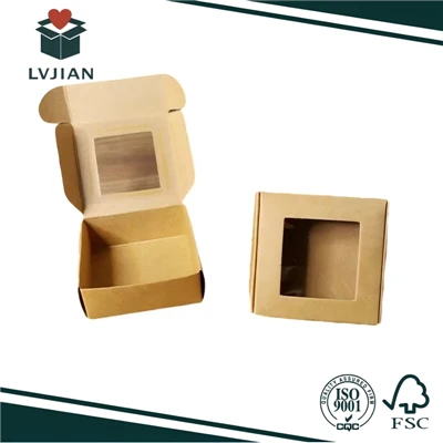 Papierbox für Schmuck mit klarem Fenster