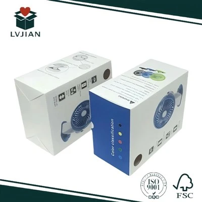 Produktpapierbehälter für handgehaltene kleine Lüfter